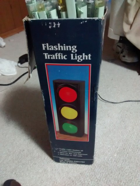Flashing Traffic Light Box